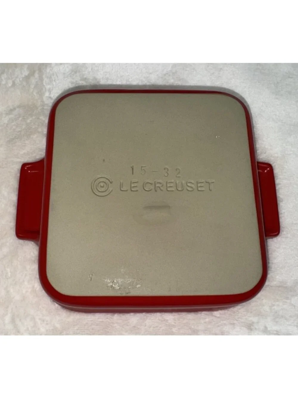 LE CREUSET Stoneware Square Baking Dish Red Small 5.5in 20oz 600ml